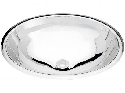 Cuba de Sobrepor para Banheiro Tramontina Inox - Oval 40x27,5cm Perfecta 94115207