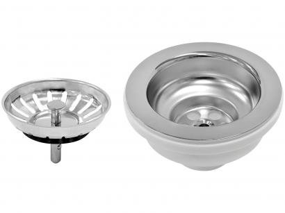 Tampa para Válvula de Pia Inox Tramontina 4 1/2" - Luxo