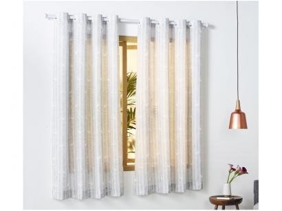 Cortina para Quarto Branca Santista - Londres Melissa 2,8x1,8m
