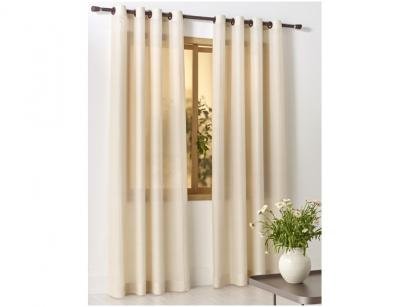Cortina para Sala Bege Santista Capri - 4x2,5m