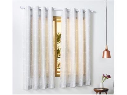Cortina para Quarto Branca Santista - Londres Melissa 2,8x2,3m