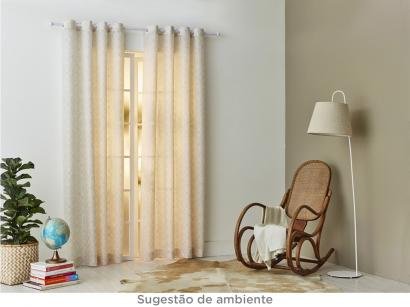 Cortina para Quarto Bege Santista Sofia - 2,8x1,8m