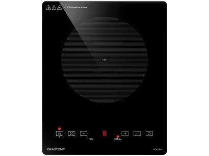 Cooktop 1 Boca Brastemp Indução Preto - Vitrocerâmico Portátil BDJ30 BEBNA