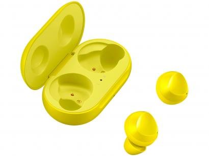 Fone de Ouvido Bluetooth Samsung Buds Galaxy - Intra-auricular com Microfone Amarelo