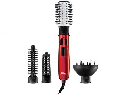 Escova Rotativa Philco Ceramic Spin Ion Brush - PEC05V Modeladora Cerâmica 1100W com Íons