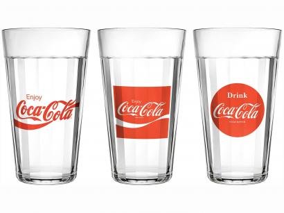 Jogo de Copos de Vidro 450 ml 3 Peças Nadir - Americano