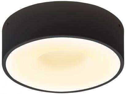 Plafon LED de Sobrepor Redondo Preto 40W - Taschibra Sushi
