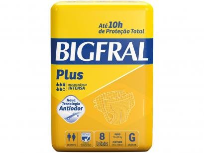 Fralda Geriatrica Bigfral Plus G - 8 Unidades