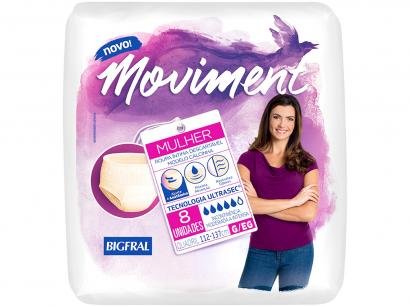 Roupa Íntima Descartável Bigfral G/EG Moviment - 8 Unidades