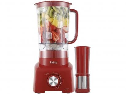 Liquidificador Philco PH1200V 3L Vermelho - com Filtro 12 Velocidades 1200W