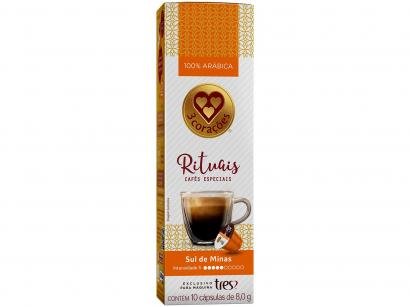 Cápsula de Café Espresso Sul de Minas Rituais TRES - 3 Corações 10 Cápsulas