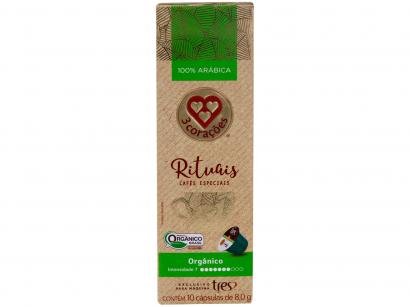 Cápsula de Café Espresso Orgânico Rituais TRES - 3 Corações 10 Cápsulas