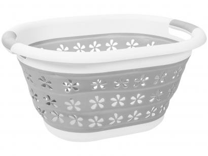 Cesto de Roupa Dobrável Oval 17L - Casambiente SL003