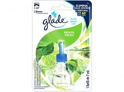 Odorizador para Carro Líquido Glade Auto Sport - Menta Fresh Refil 7ml