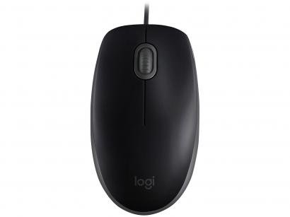 Mouse Logitech Óptico 1000DPI 3 Botões M110 Preto