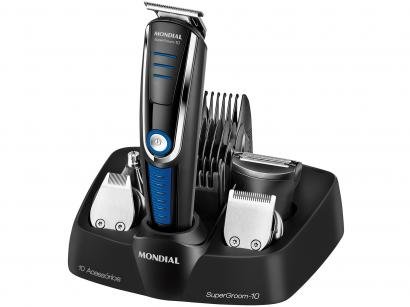 Kit Aparador de Pelos Barba e Cabelo Mondial - KT-84