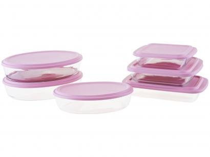 Conjunto de Assadeiras de Vidro Marinex - 15760201323776 6 Peças