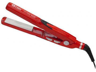 Chapinha/Prancha de Cabelo Lion Tittan 420F - Cerâmica com Íons Turmalina 215°C