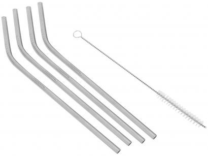 Canudo de Inox Tramontina Brava - 64600/130 com Escova 5 Peças