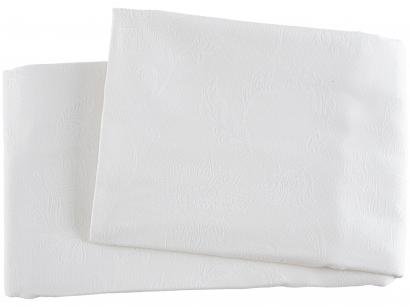 Toalha de Mesa Retangular Branca 160x320cm - Karsten Celebration Sienna