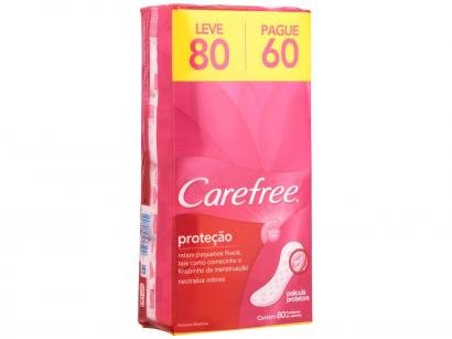 Protetor Diário Carefree Proteção - 80 Unidades