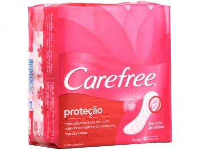 Protetor Diário Carefree Proteção - 40 Unidades