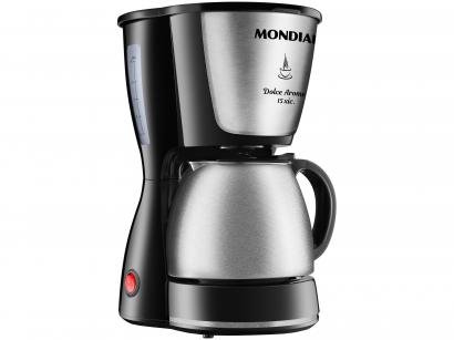 Cafeteira Elétrica Inox Mondial Dolce Arome - C-34 JI Preto