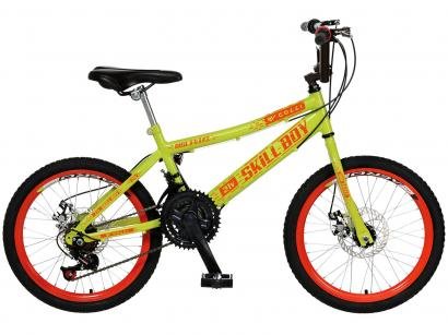 Bicicleta Aro 20 Mountain Bike Colli Skill Boy - Freio a Disco 21 Marchas