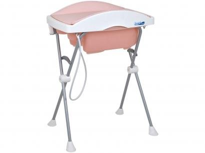 Banheira de Bebê Burigotto com Suporte e Trocador - Tchibum Dobrável 10L