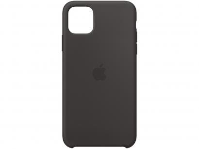Capa de Silicone Preta para iPhone 11 Pro Max - Original