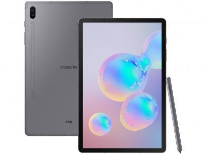 Tablet Samsung Galaxy Tab S6 128GB 10,5" Wi-Fi - Android 9.0 Câm. Dupla + Selfie 8MP