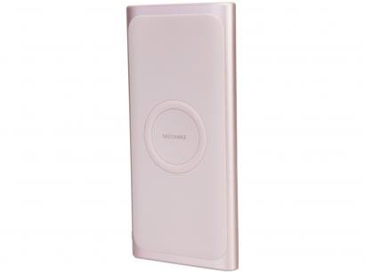 Carregador Portátil/Power Bank Samsung - sem Fio 10000mAh Fast Charge Rose