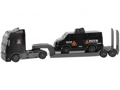 Caminhão de Brinquedo Roma Diesel Tático Blindado - Roda Livre Roma Brinquedos com Acessórios