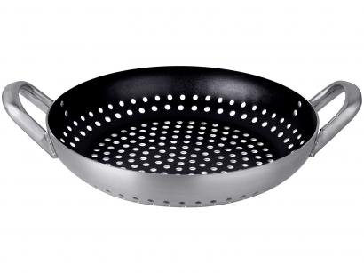 Grelha Frigideira Grill de Alumínio Multiflon - Professional