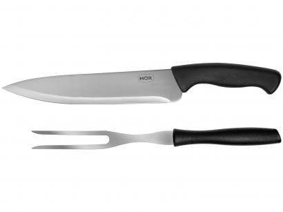Conjunto Trinchante Mor Inox Assador - 2 Peças