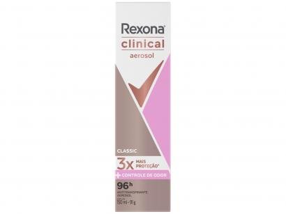 Desodorante Rexona Aerossol Antitranspirante - Feminino Clinical Classic 150ml