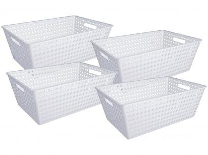 Cesto Organizador Retangular Coza One - 99274/4001 4 Peças