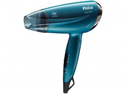 Secador de Cabelo Philco PSC02 Azul com Íons - Tourmaline 1200W 2 Velocidades