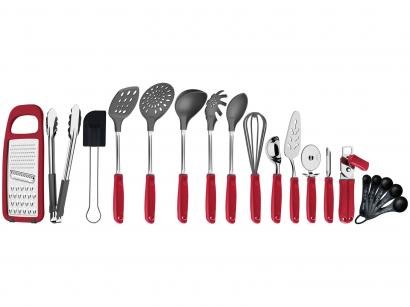 Conjunto de Utensílios Tramontina Inox Utilitá - 19 Peças