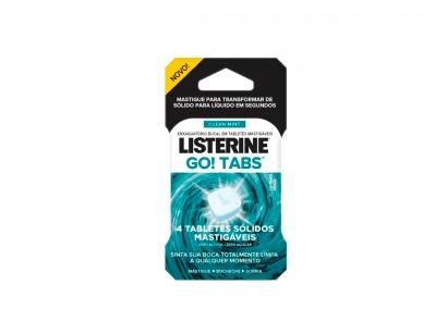 Enxaguante Bucal Listerine Sem Álcool Go Tabs - 4 Unidades