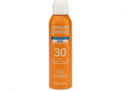 Protetor Solar Corporal Cenoura e Bronze - FPS 30 Aerossol Spray Contínuo 200ml