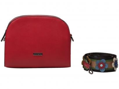 Bolsa Feminina Transversal Casual - Mondaine Vermelha