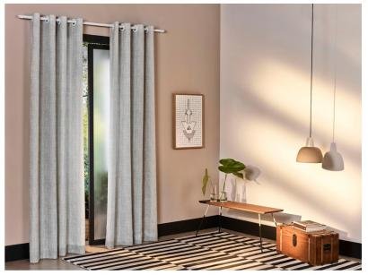 Cortina Santista Cinza Istambul Felipe - 1,80x2,80m