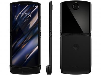 Smartphone Motorola Razr 128GB Black 4G - Snapdragon 710 6GB RAM 6,2" Câm. 16MP + Selfie 5MP