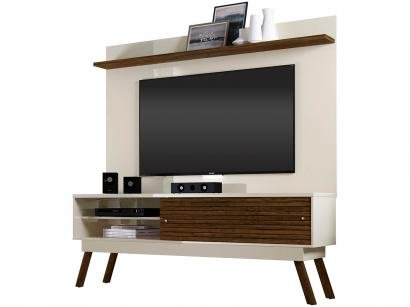 Rack Suspenso com Painel para TV até 75" 2 Portas - Pés Palito Madetec Lorenzo