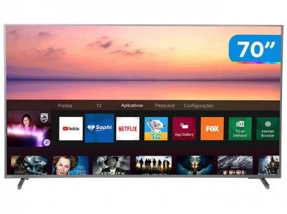 Smart TV 4K LED 70" Philips 70PUG6774/78 Wi-Fi - HDR Conversor Digital 4 HDMI 2 USB
