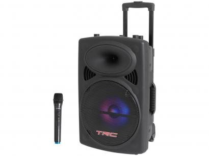 Caixa de Som Bluetooth TRC 436 Ativa Amplificada - TRC 436 350W com Microfone USB