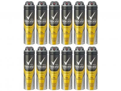 Desodorante Rexona Men V8 Aerossol - Antitranspirante Masculino 150ml 12 Unidades