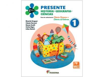 Livro Presente História Geografia Ciências - Ricardo Dreguer Cássia Marconi Neuza Guelli