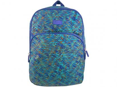 Mochila Juvenil Escolar Feminino - Yins YS41009A Azul